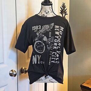 Rhinestone Biker T-Shirt